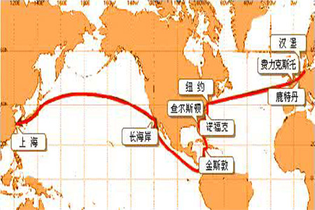 门到门国际空海运航线的优化